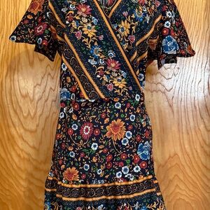 Floral Wrap Dress